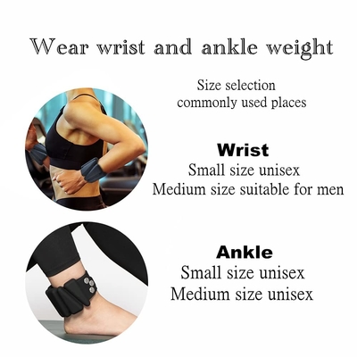 Regulowane nadgarstki obciążniki na nadgarstki Joga Barre Pilates Cardio Aerobic 2 zestawy 2lb 4lb