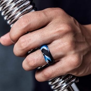Silikonowy ślubny pierścionek zaręczynowy Ring Finger dla mężczyzn i kobiet Niestandardowe logo